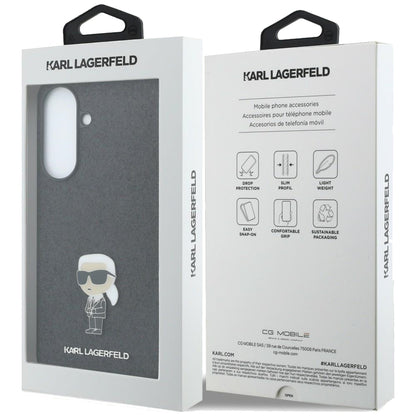 Θήκη για Samsung Galaxy A37 5G, Karl Lagerfeld, Glitter Fixed Ikonik Karl, Μαύρη