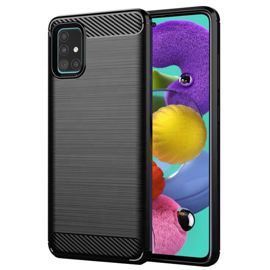 Θήκη για Samsung Galaxy A51 A515, Techsuit, Carbon, Μαύρο