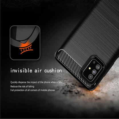 Case for Samsung Galaxy A51 A515, Techsuit, Carbon, Black