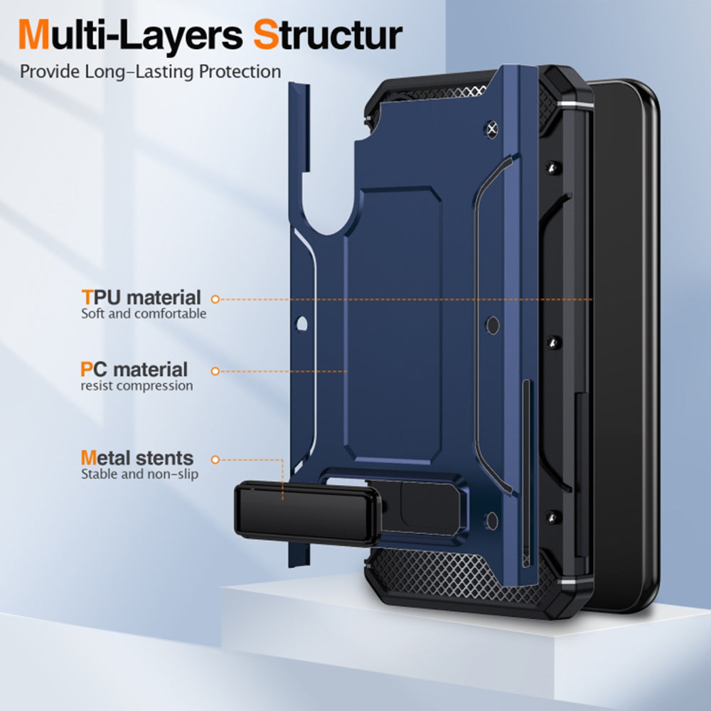 Θήκη για Samsung Galaxy A54 A546, Techsuit, Hybrid Armor Kickstand, Μπλε
