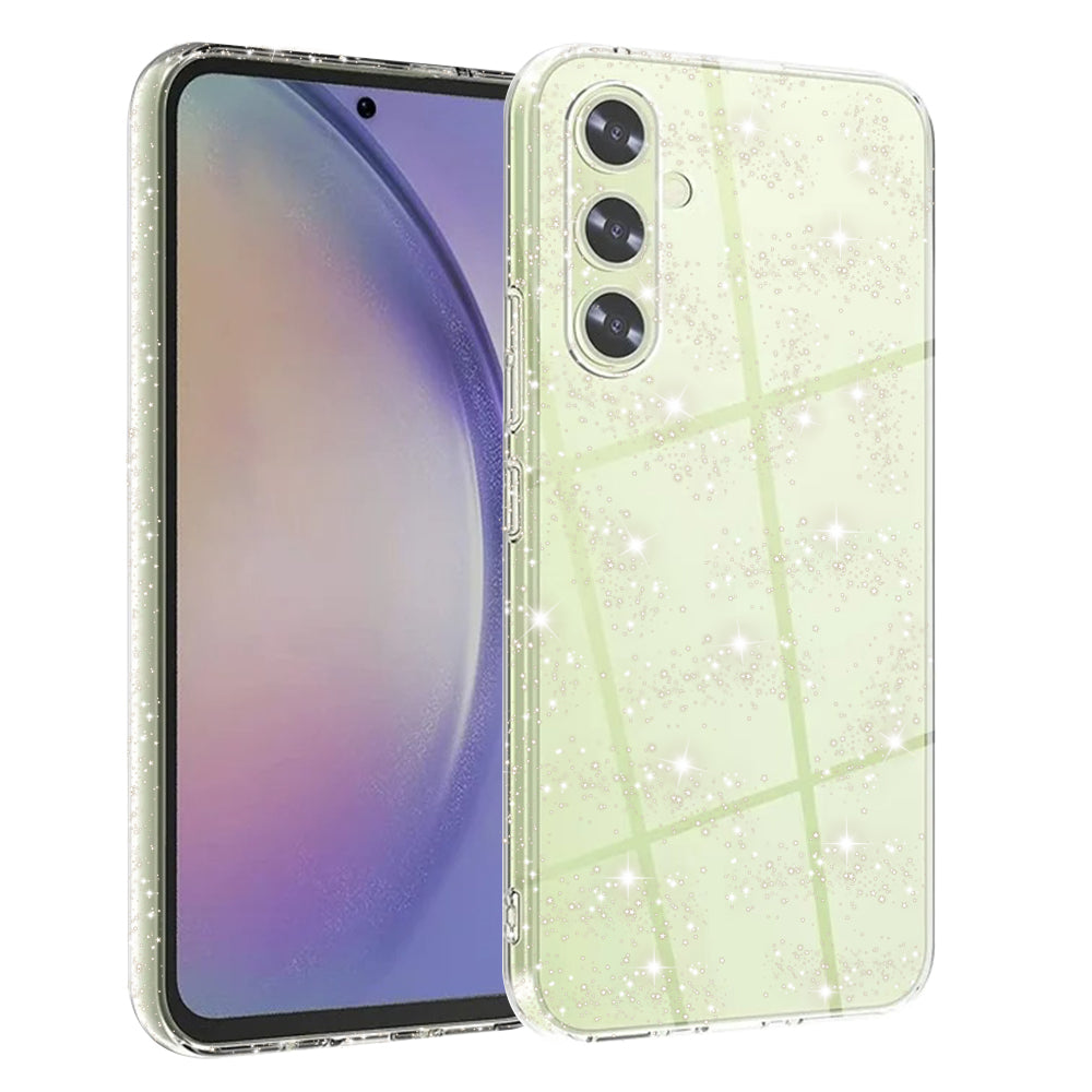 Case for Samsung Galaxy A54 A546, Techsuit, SparkleSkin, Transparent