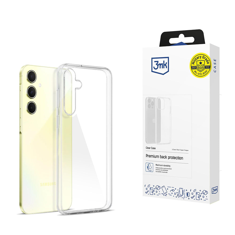 Θήκη για Samsung Galaxy A55 5G A556, 3MK, Διαφανής, Διάφανη