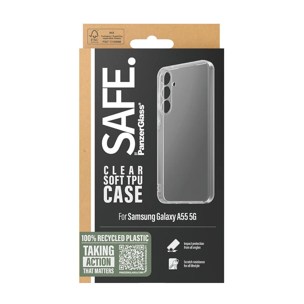 Θήκη για Samsung Galaxy A55 5G A556, PanzerGlass, Safe., Διαφανής