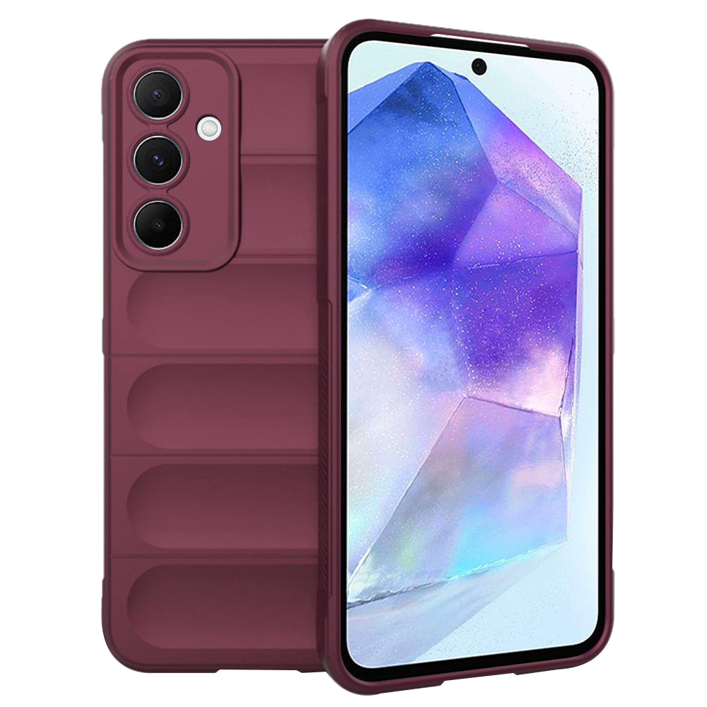 Case for Samsung Galaxy A55 5G A556, Techsuit, Magic Shield, Burgundy