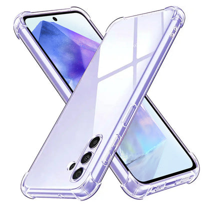 Case for Samsung Galaxy A55 5G A556, Techsuit, Shockproof Clear, Transparent