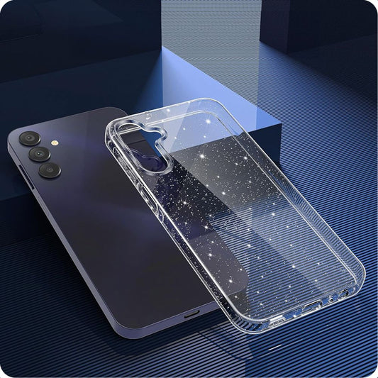 Θήκη για Samsung Galaxy A55 5G A556, Techsuit, SparkleSkin, Διαφανής