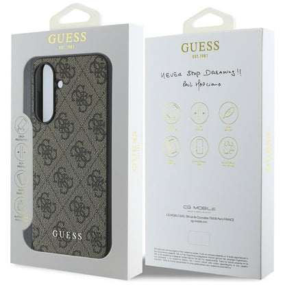 Θήκη για Samsung Galaxy A56 A566, Guess, 4G Charm, Καφέ