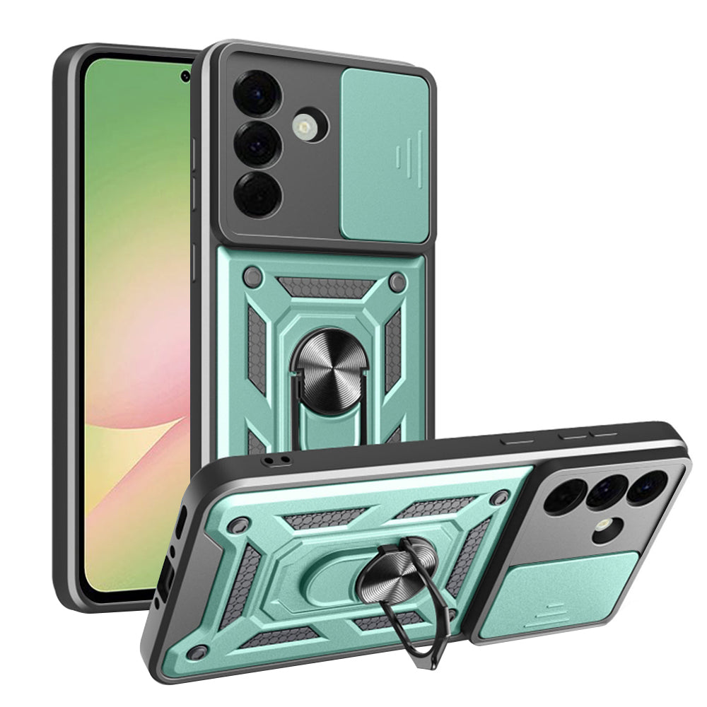 Case for Samsung Galaxy A56 A566, Techsuit, CamShield, Green