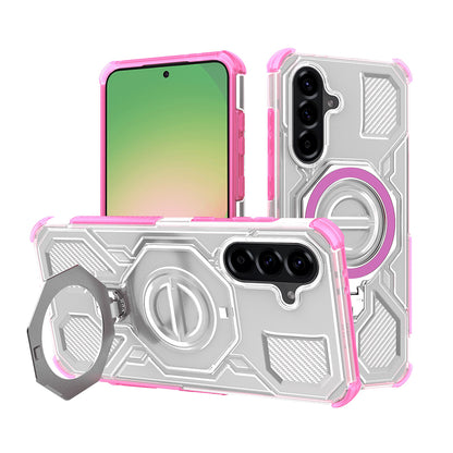 Case for Samsung Galaxy A56 A566, Techsuit, Carbon Shield Pro, Pink