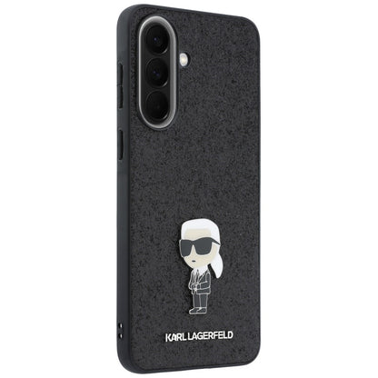 Θήκη για Samsung Galaxy A57 5G, Karl Lagerfeld, Glitter Fixed Ikonik Karl, Μαύρη