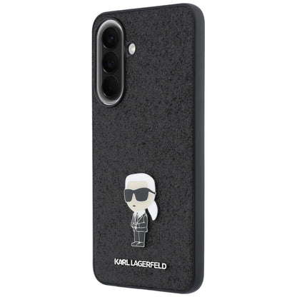 Θήκη για Samsung Galaxy A57 5G, Karl Lagerfeld, Glitter Fixed Ikonik Karl, Μαύρη