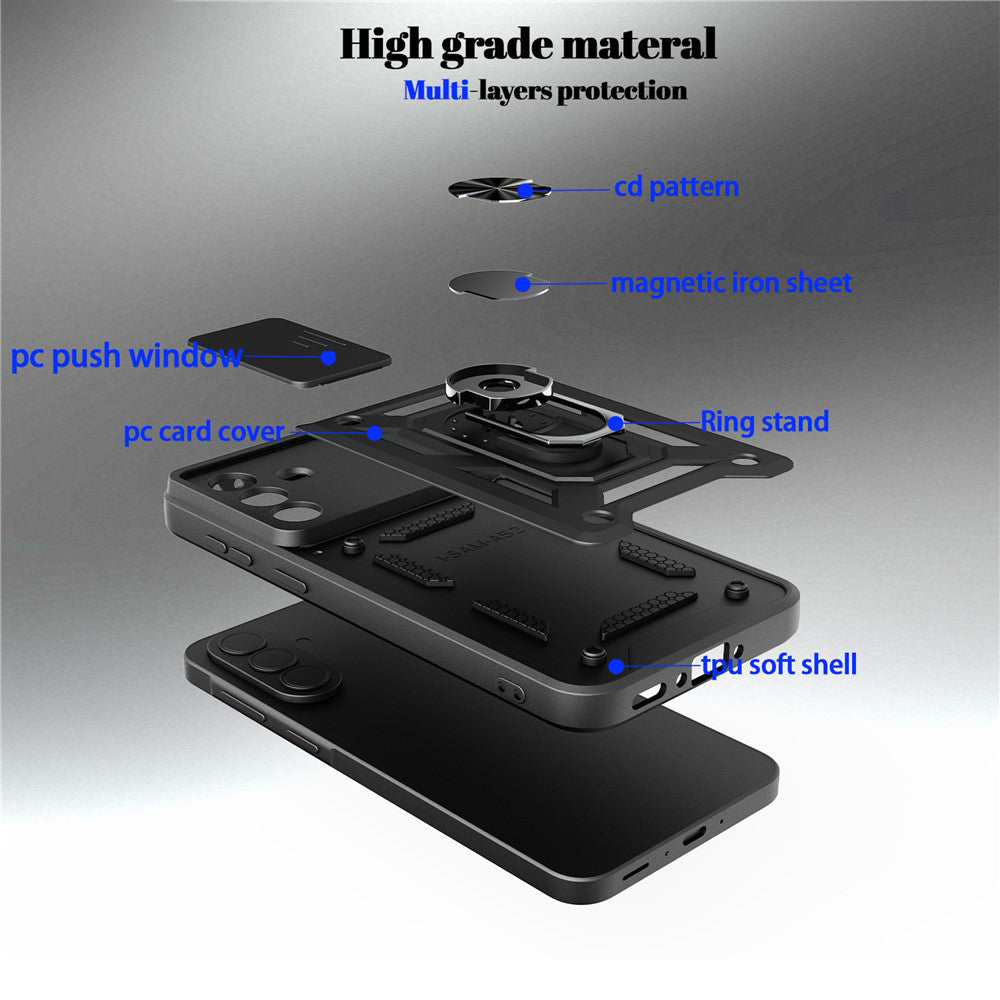 Θήκη για Samsung Galaxy A57 5G, Techsuit, CamShield, Χρυσή
