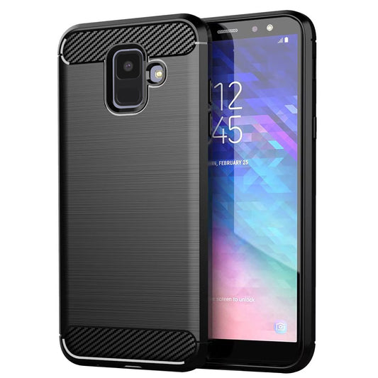 Θήκη για Samsung Galaxy A6 (2018) A600, Techsuit, Carbon, Μαύρο