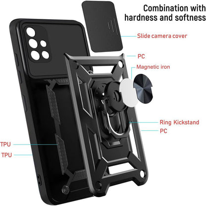 Case for Samsung Galaxy A71 A715, Techsuit, CamShield, Black