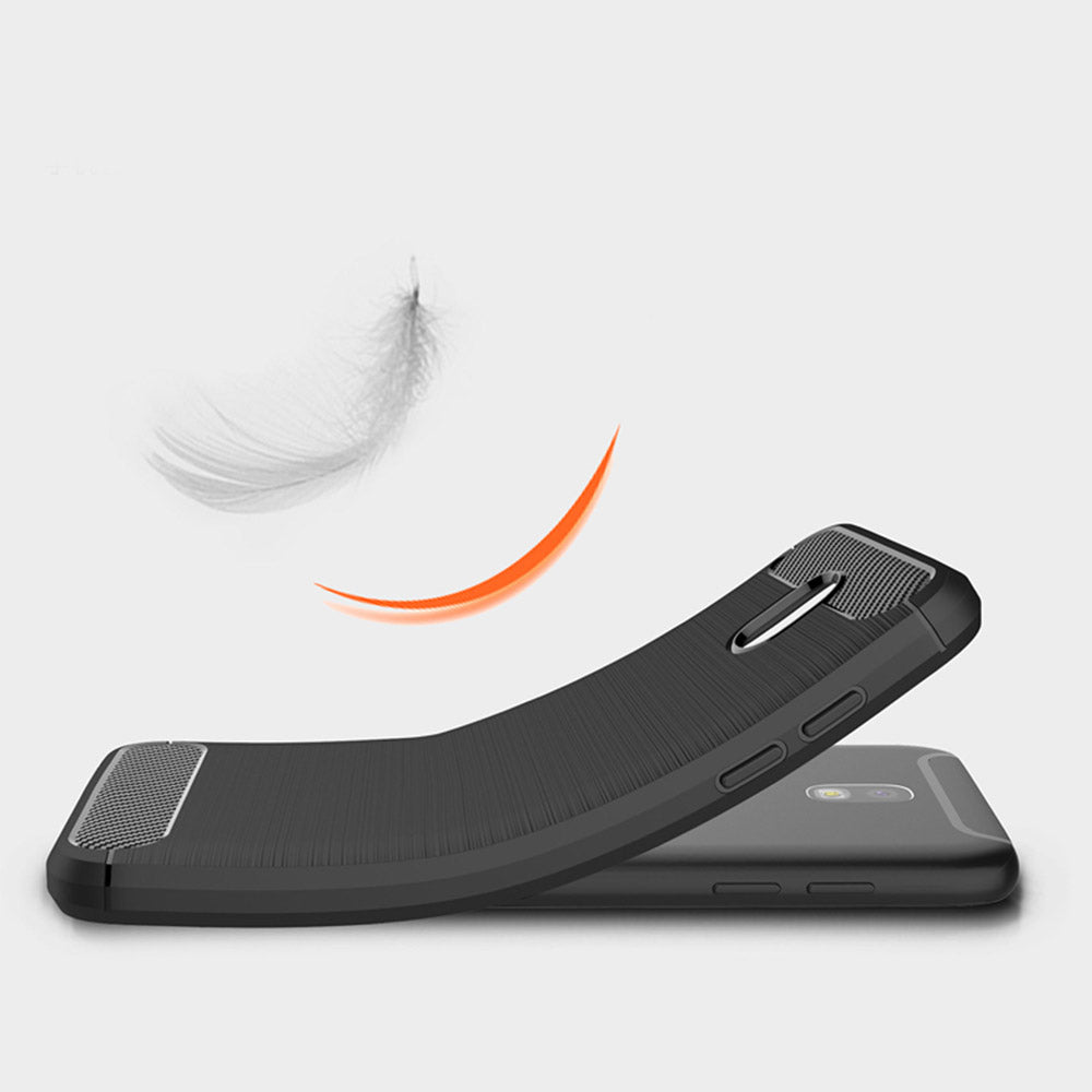 Θήκη για Samsung Galaxy J5 (2017) J530, Techsuit, Carbon, Μαύρο