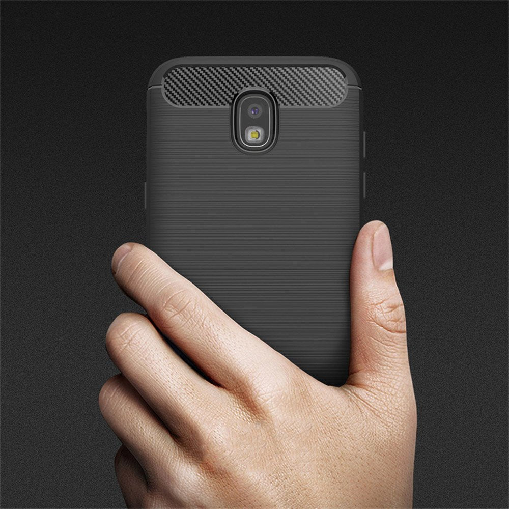 Θήκη για Samsung Galaxy J5 (2017) J530, Techsuit, Carbon, Μαύρο