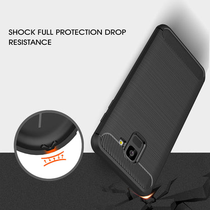 Θήκη για Samsung Galaxy J6 J600, Techsuit, Carbon, Μαύρο