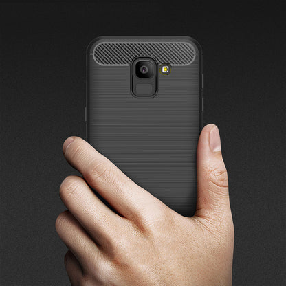 Θήκη για Samsung Galaxy J6 J600, Techsuit, Carbon, Μαύρο