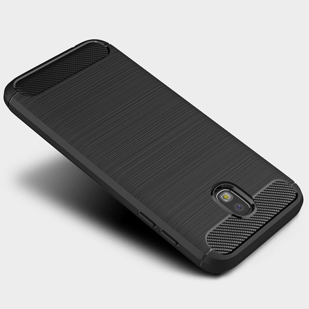 Θήκη για Samsung Galaxy J7 (2017) J730, Techsuit, Carbon, Μαύρο