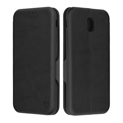 Θήκη για Samsung Galaxy J7 (2017) J730, Techsuit, Safe Wallet Plus, Μαύρο