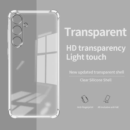 Case for Samsung Galaxy M15, Techsuit, Shockproof Clear, Transparent