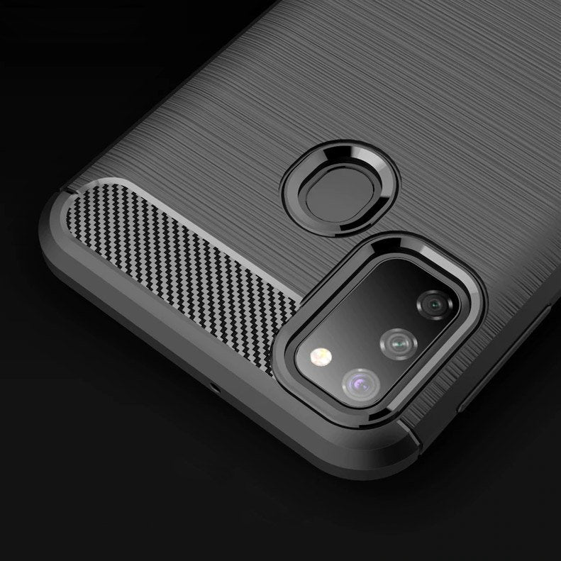 Θήκη για Samsung Galaxy M21 M215 / M30s M307, Techsuit, Carbon, Μαύρο