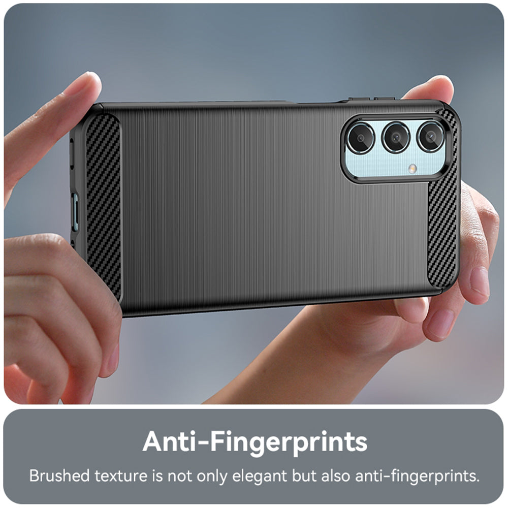 Θήκη για Samsung Galaxy M35, Techsuit, Carbon, Μαύρο