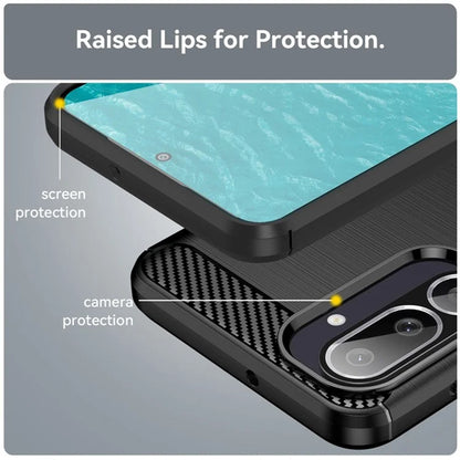 Θήκη για Samsung Galaxy M56 M566, Techsuit, Carbon, Μαύρο