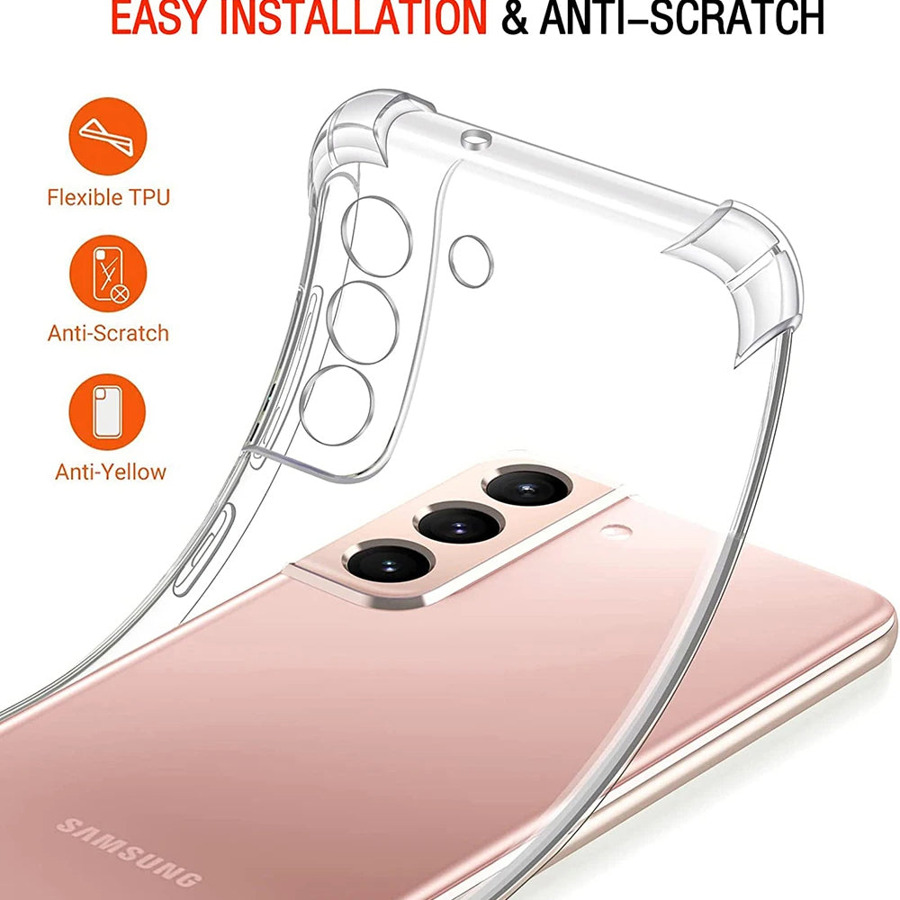 Case for Samsung Galaxy Note 10+ 5G N976 / Note 10+ N975, Techsuit, Shockproof Clear, Transparent