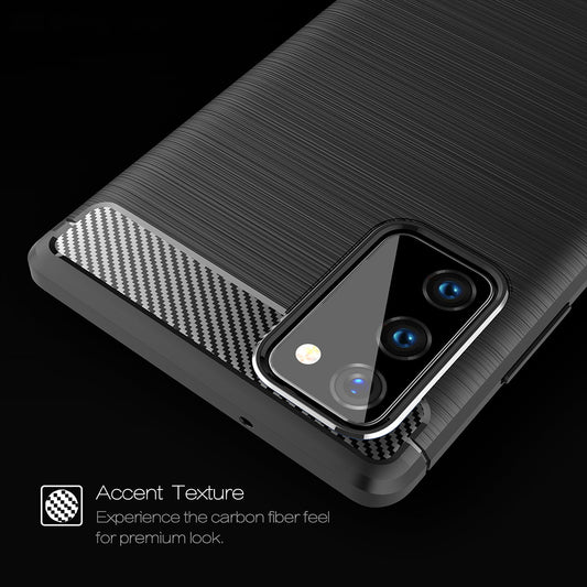 Θήκη για Samsung Galaxy Note 20 5G N981 / Note 20 N980, Techsuit, Carbon, Μαύρο