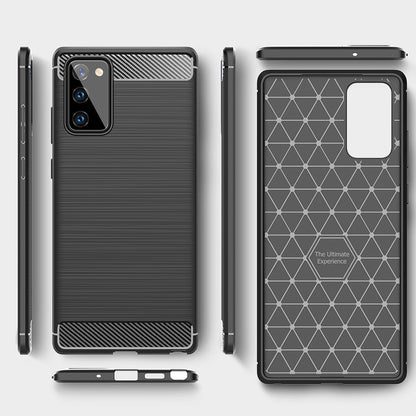 Θήκη για Samsung Galaxy Note 20 5G N981 / Note 20 N980, Techsuit, Carbon, Μαύρο