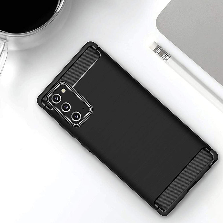 Θήκη για Samsung Galaxy Note 20 5G N981 / Note 20 N980, Techsuit, Carbon, Μαύρο