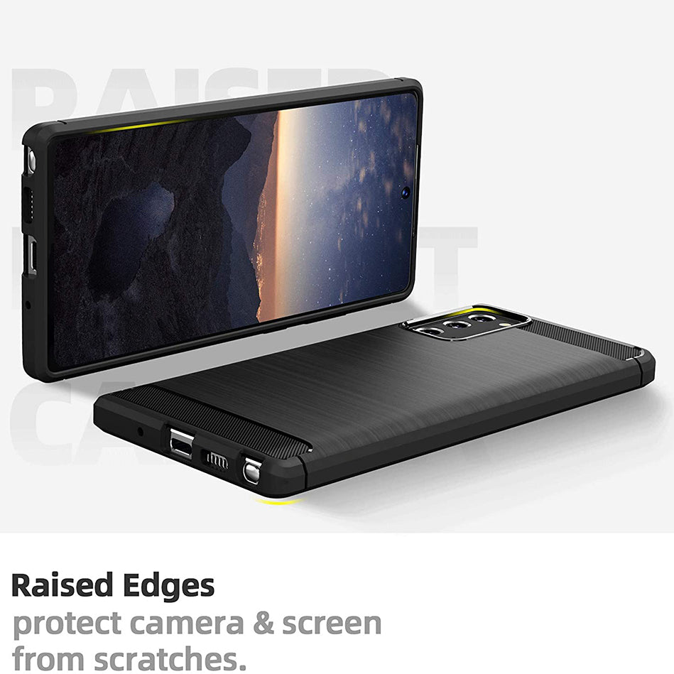Θήκη για Samsung Galaxy Note 20 5G N981 / Note 20 N980, Techsuit, Carbon, Μαύρο