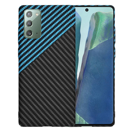 Θήκη για Samsung Galaxy Note 20 5G N981 / Note 20 N980, Techsuit, Carbonite FiberShell, Μαύρο Μπλε