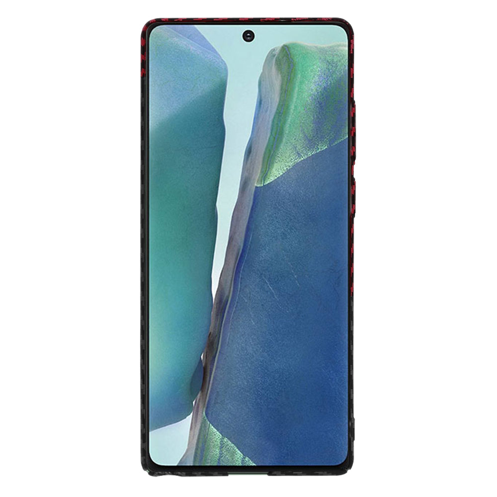 Θήκη για Samsung Galaxy Note 20 5G N981 / Note 20 N980, Techsuit, Carbonite FiberShell, Μαύρο Κόκκινο