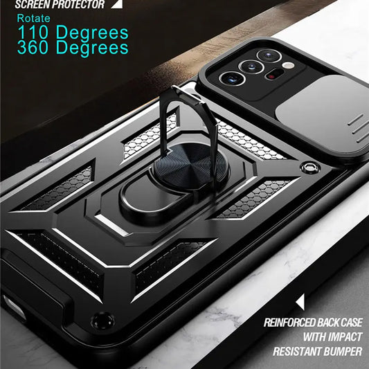 Θήκη για Samsung Galaxy Note 20 Ultra 5G N986 / Note 20 Ultra N985, Techsuit, CamShield, Μαύρη