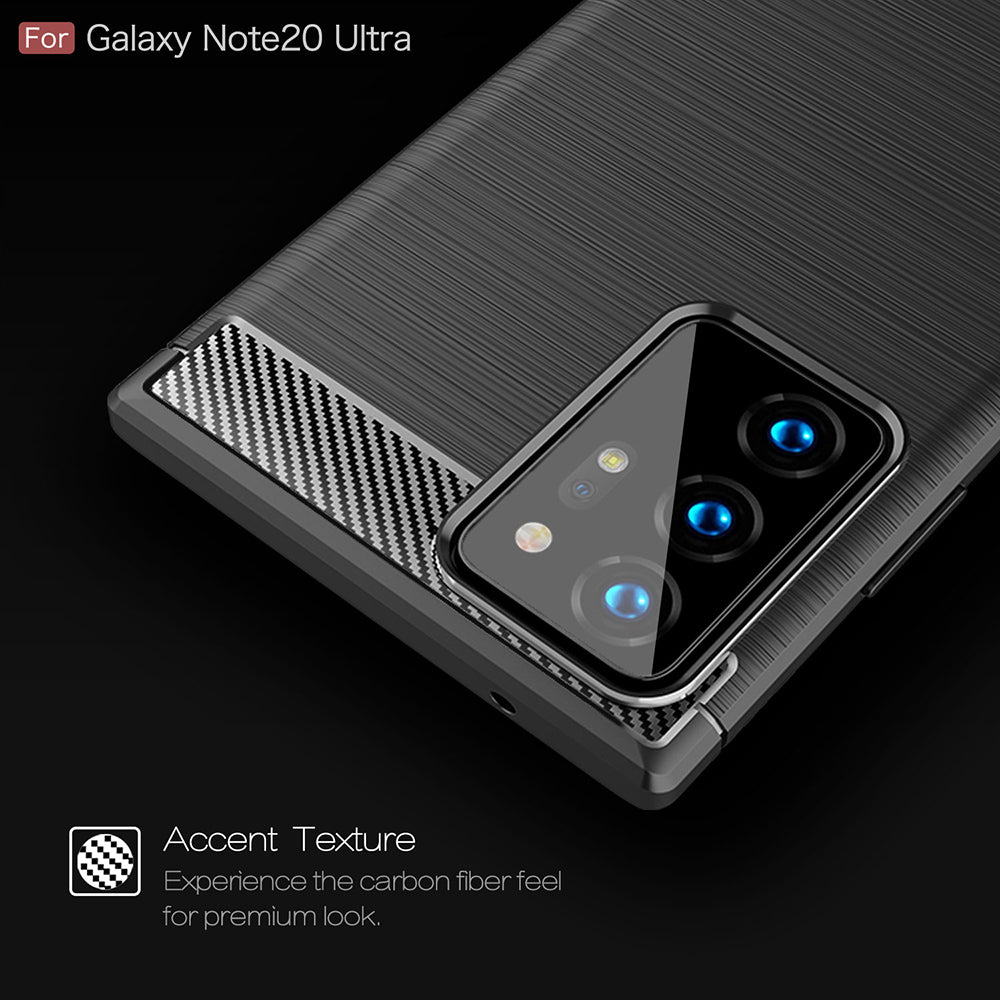 Case for Samsung Galaxy Note 20 Ultra 5G N986 / Note 20 Ultra N985, Techsuit, Carbon, Black