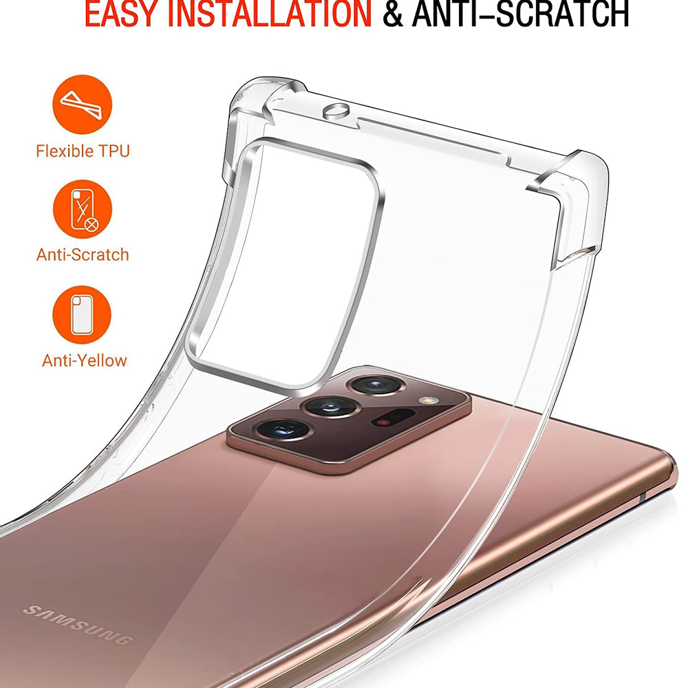 Θήκη για Samsung Galaxy Note 20 Ultra 5G N986 / Note 20 Ultra N985, Techsuit, Ανθεκτική σε Κρούσεις Διαφανής, Διαφάνεια