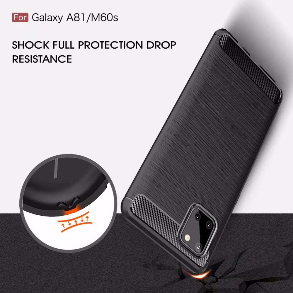 Θήκη για Samsung Galaxy Note10 Lite N770, Techsuit, Carbon, Μαύρο