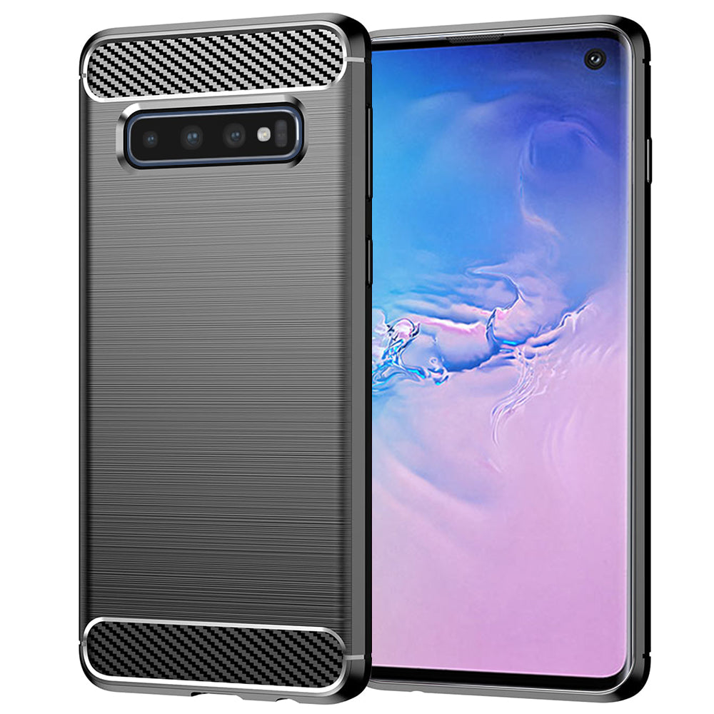 Θήκη για Samsung Galaxy S10 G973, Techsuit, Carbon, Μαύρο