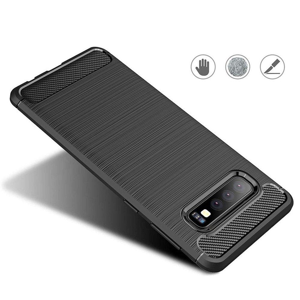 Θήκη για Samsung Galaxy S10 G973, Techsuit, Carbon, Μαύρο