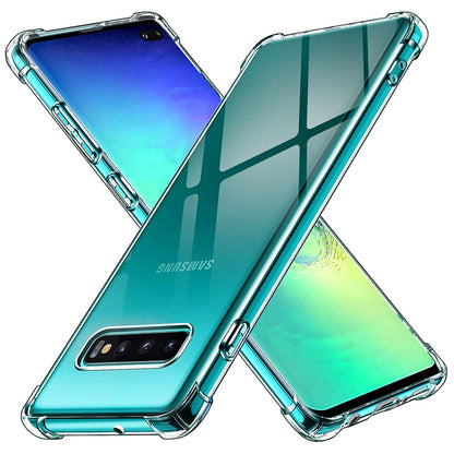 Θήκη για Samsung Galaxy S10+ G975, Techsuit, Ανθεκτική σε Κρούσεις Διαφανής, Διάφανη
