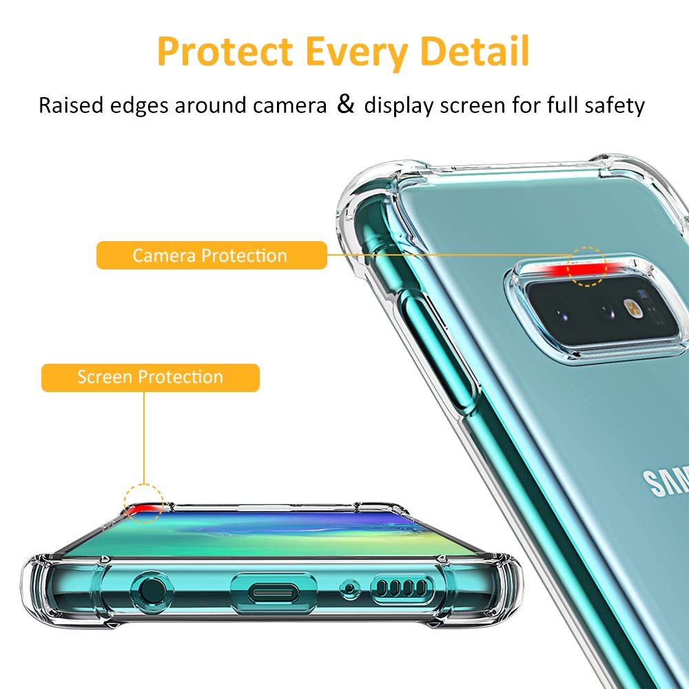 Θήκη για Samsung Galaxy S10e G970, Techsuit, Ανθεκτική σε Κρούσεις Διαφανής, Διάφανη