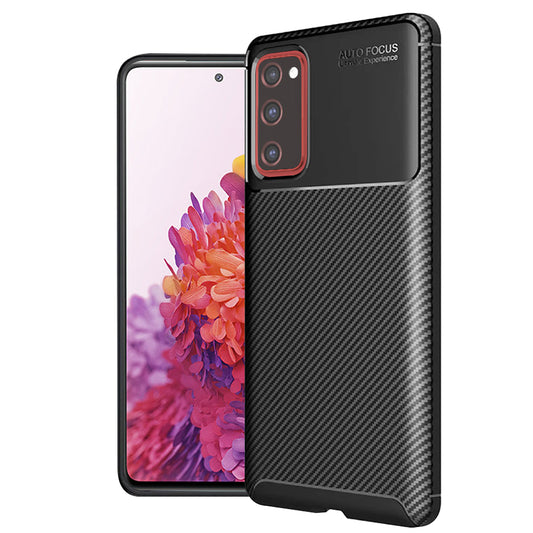 Θήκη για Samsung Galaxy S20 FE 2022 G781 / S20 FE 5G G781 / S20 FE G780, Techsuit, CarbonFiber, Μαύρη