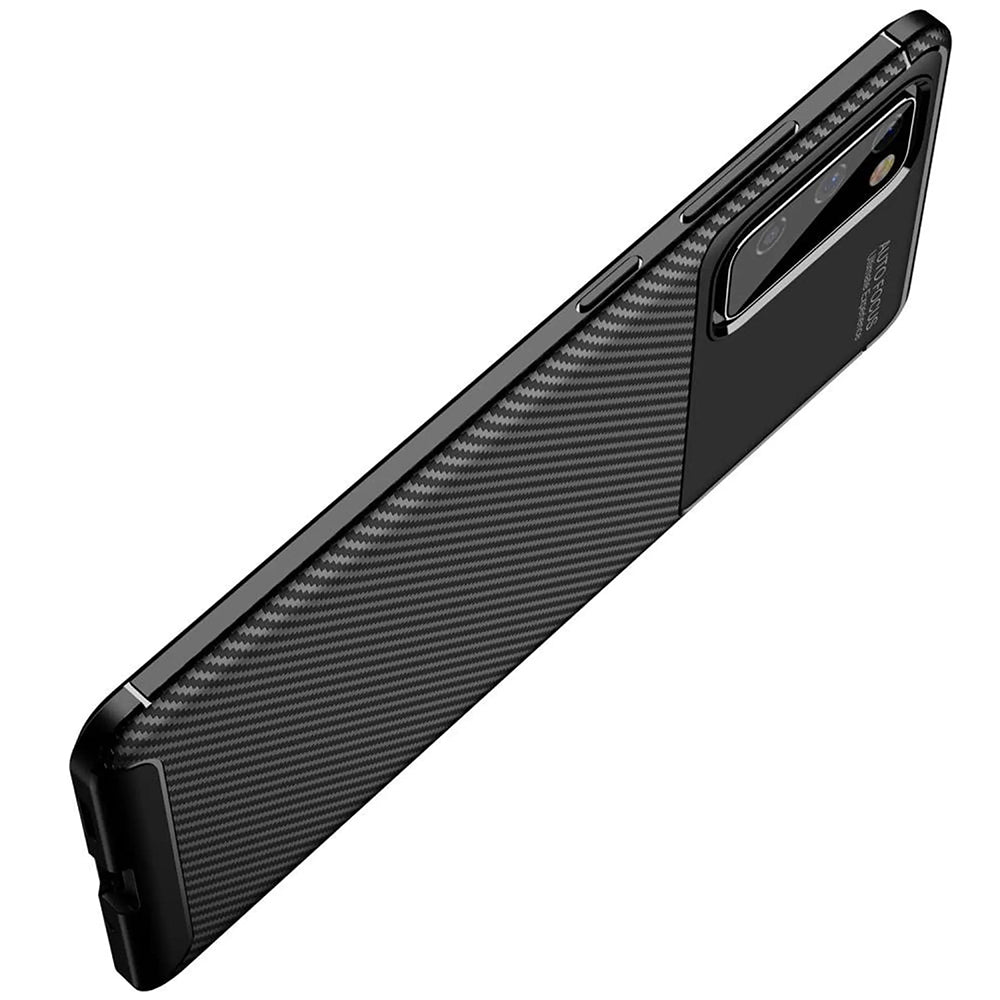 Case for Samsung Galaxy S20 FE 2022 G781 / S20 FE 5G G781 / S20 FE G780, Techsuit, CarbonFiber, Black