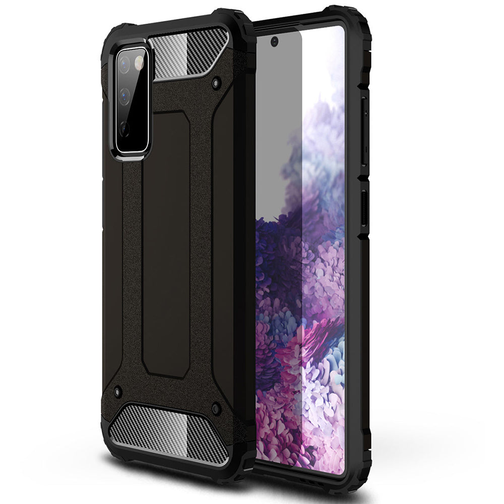 Case for Samsung Galaxy S20 FE 2022 G781 / S20 FE 5G G781 / S20 FE G780, Techsuit, Hybrid Armor, Black