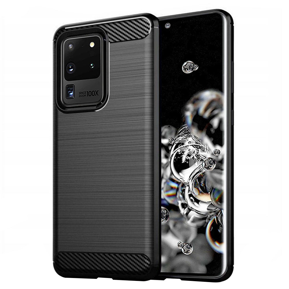 Θήκη για Samsung Galaxy S20 Ultra 5G G988 / S20 Ultra G988, Techsuit, Carbon, Μαύρη
