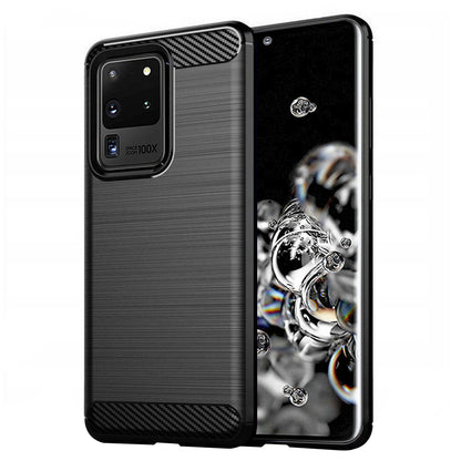 Θήκη για Samsung Galaxy S20 Ultra 5G G988 / S20 Ultra G988, Techsuit, Carbon, Μαύρη