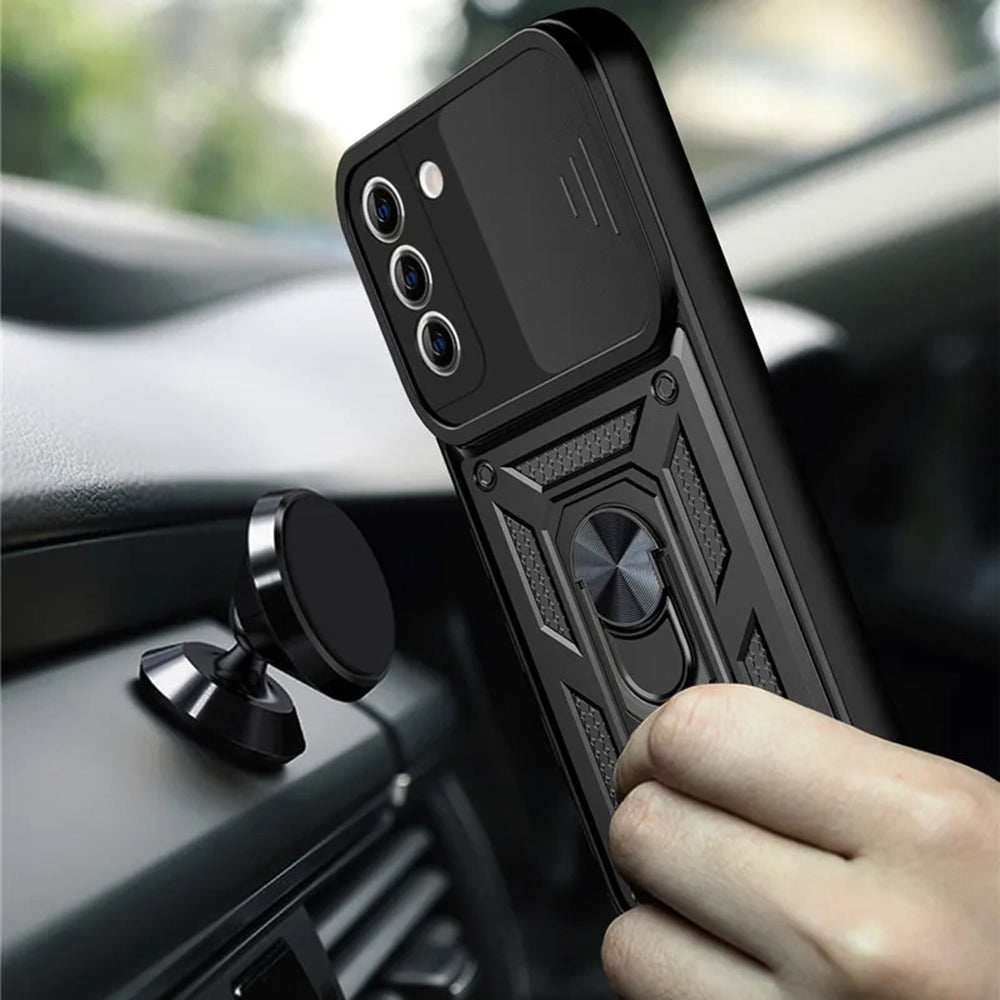 Θήκη για Samsung Galaxy S21 5G G991, Techsuit, CamShield, Μαύρο