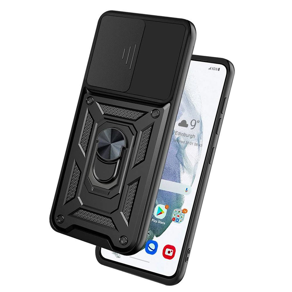 Case for Samsung Galaxy S21 FE 5G G990, Techsuit, CamShield, Black